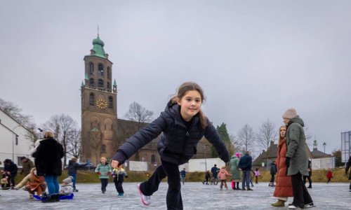 Bouwlocatie Hof van Huesse blijkt prachtige schaatsplek